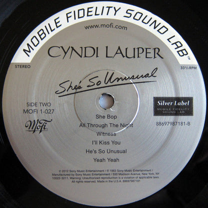 She's So Unusual (MFSL VINYL)(MINOR DING) | Mint (M) Excellent+ (EX+)-