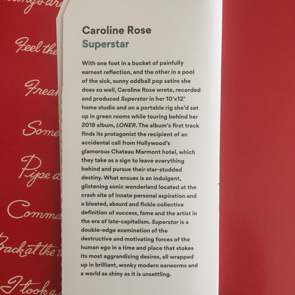 Caroline Rose - Superstar (COLOR VINYL - VMP) | Mint (M) Mint (M)-