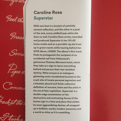 Caroline Rose - Superstar (COLOR VINYL - VMP) | Mint (M) Mint (M)-