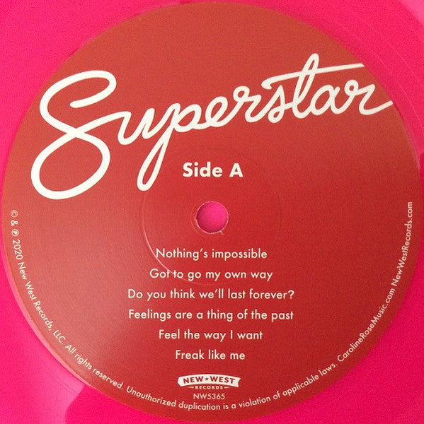 Caroline Rose - Superstar (COLOR VINYL - VMP) | Mint (M) Mint (M)-