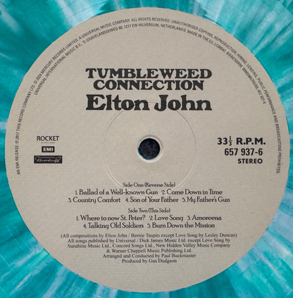 Elton John - Tumbleweed Connection (GREEN SPLATTER VINYL) | Mint (M) Mint (M)-
