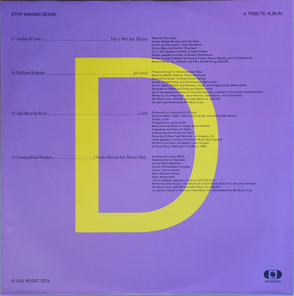 Various - Everyone’s Getting Involved: A Tribute To Talking Heads’ Stop Making Sense (SILVER VINYL) | Mint (M) Mint (M)-