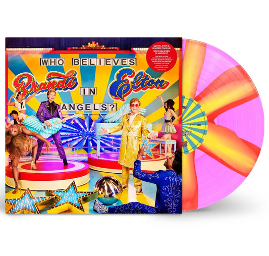 Elton John & Brandi Carlile - Who Believes In Angels? (IEX: PINK & ORANGE SPIRAL VINYL) | Mint (M) Mint (M)-
