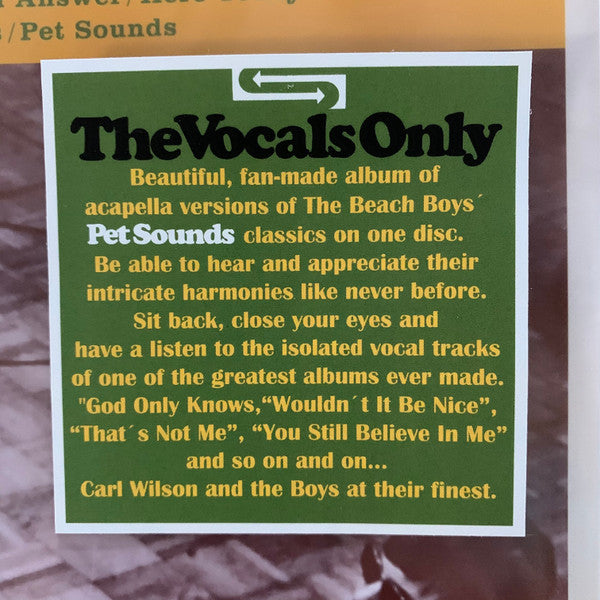 The Beach Boys - The Vocals Only Pet Sounds (VINYL) | Mint (M) Mint (M)-