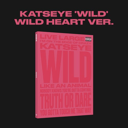KATSEYE - (PRESALE 8/14/26) Wild [Wild Heart Ver.](PRESALE 8/14/26) Wild (STICKER BOOK KEYRING CARD PHOTOS CD BIGHIT MUSIC / HYBE 2026) | NEW-