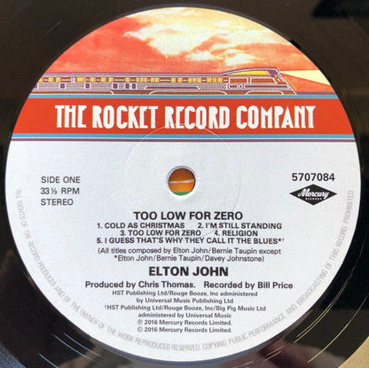 Elton John - Too Low For Zero (VINYL) | Mint (M) Mint (M)-