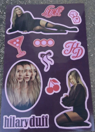 HILARY DUFF - LUCK (STICKERS PACK) |-