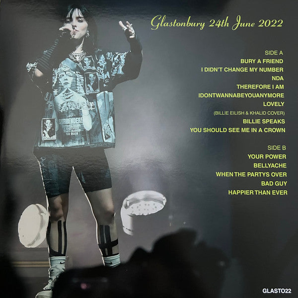 Billie Eilish - Glastonbury 24th June 2022 (COLOR VINYL) | Mint (M) Mint (M)-