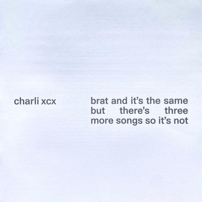 Brat And It's The Same But There's Three More Songs So It's Not | Mint (M) Mint (M)-