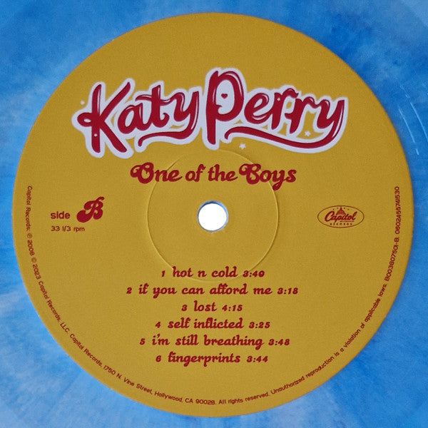One Of The Boys (BLUE/WHITE SWIRL VINYL) | Mint (M) Mint (M)-
