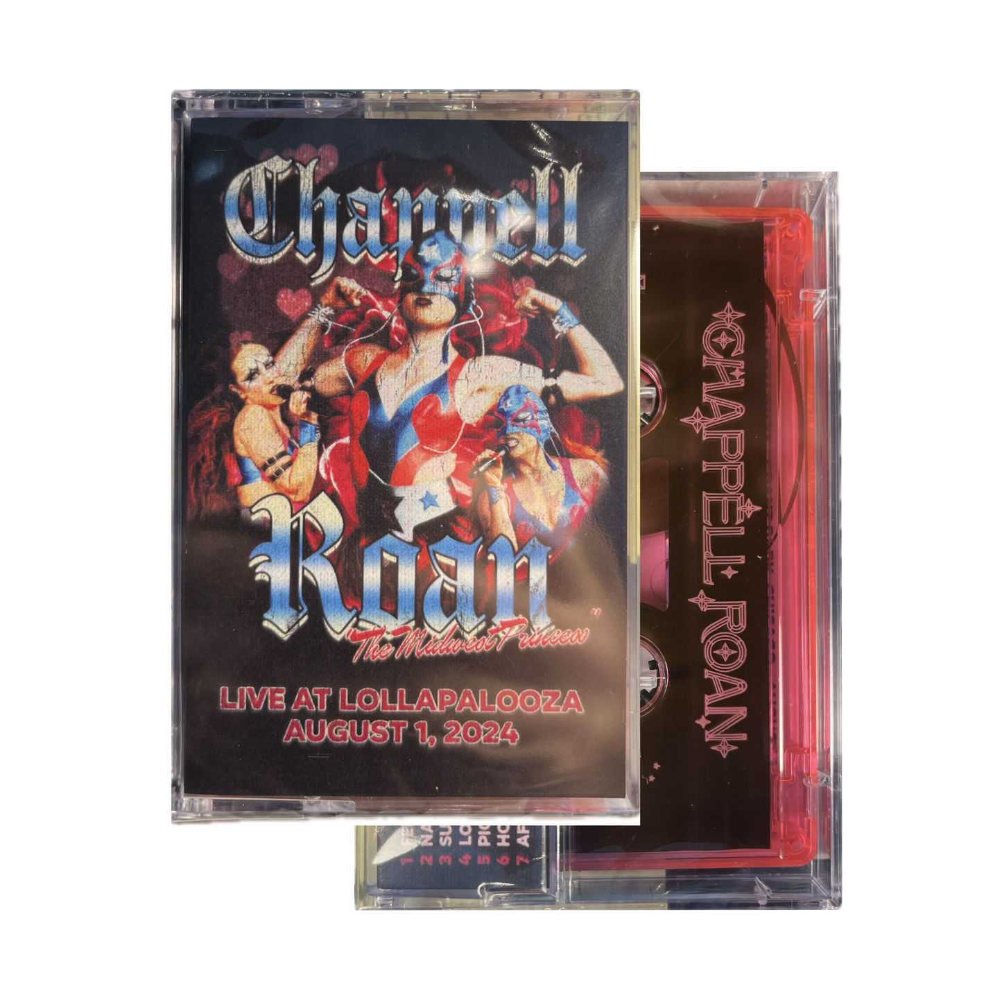 Chappell Roan - Live At Lollapalooza Aug 1 2024 (CLEAR PINK CASSETTE) | Mint (M) Mint (M)-