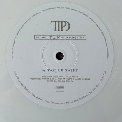 Taylor Swift - The Tortured Poets Department (GHOSTED WHITE VINYL) | Mint (M) Mint (M)-