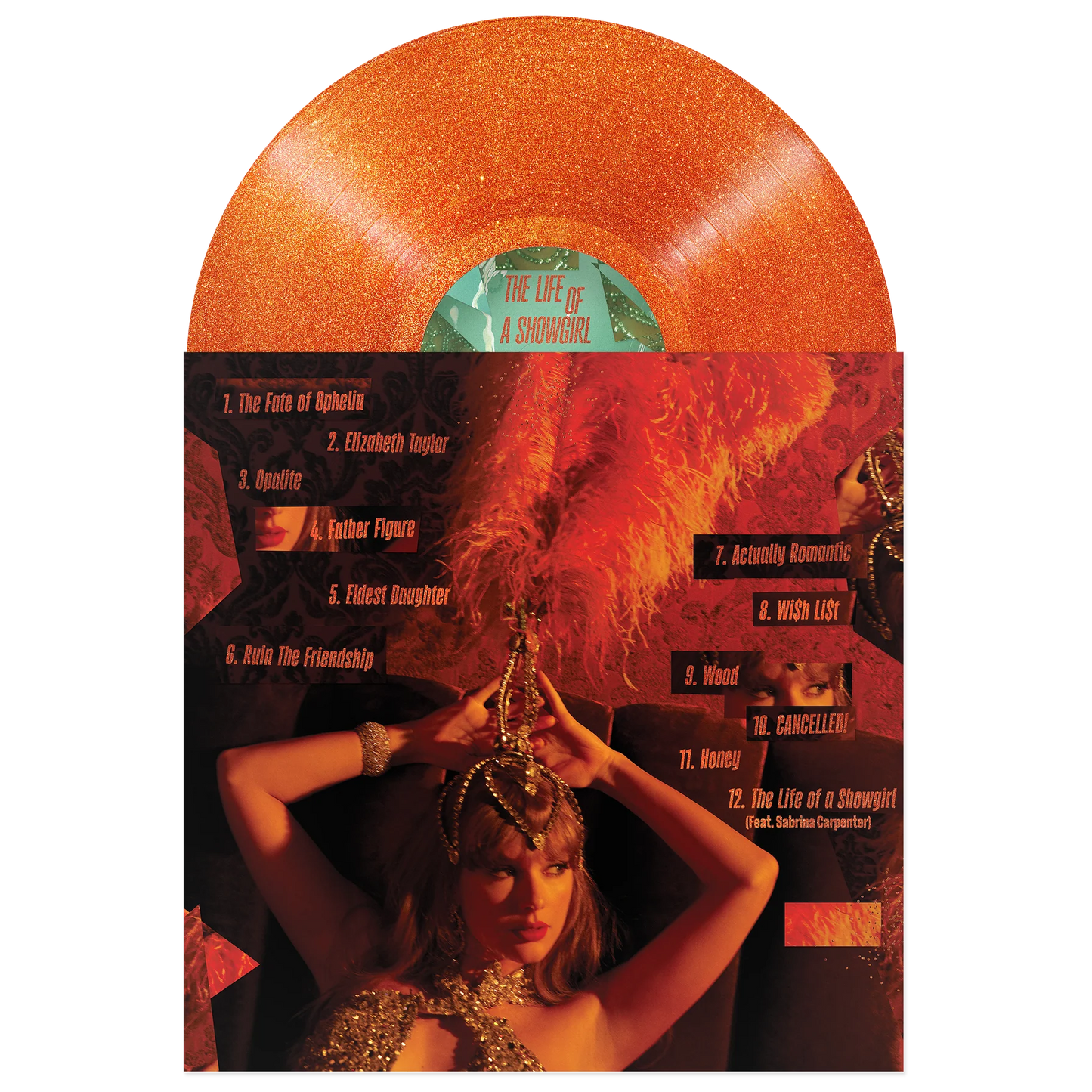 Taylor Swift - The Life of a Showgirl (Orange Glitter Vinyl)*DISCOUNTED* | Mint (M) Mint (M)-
