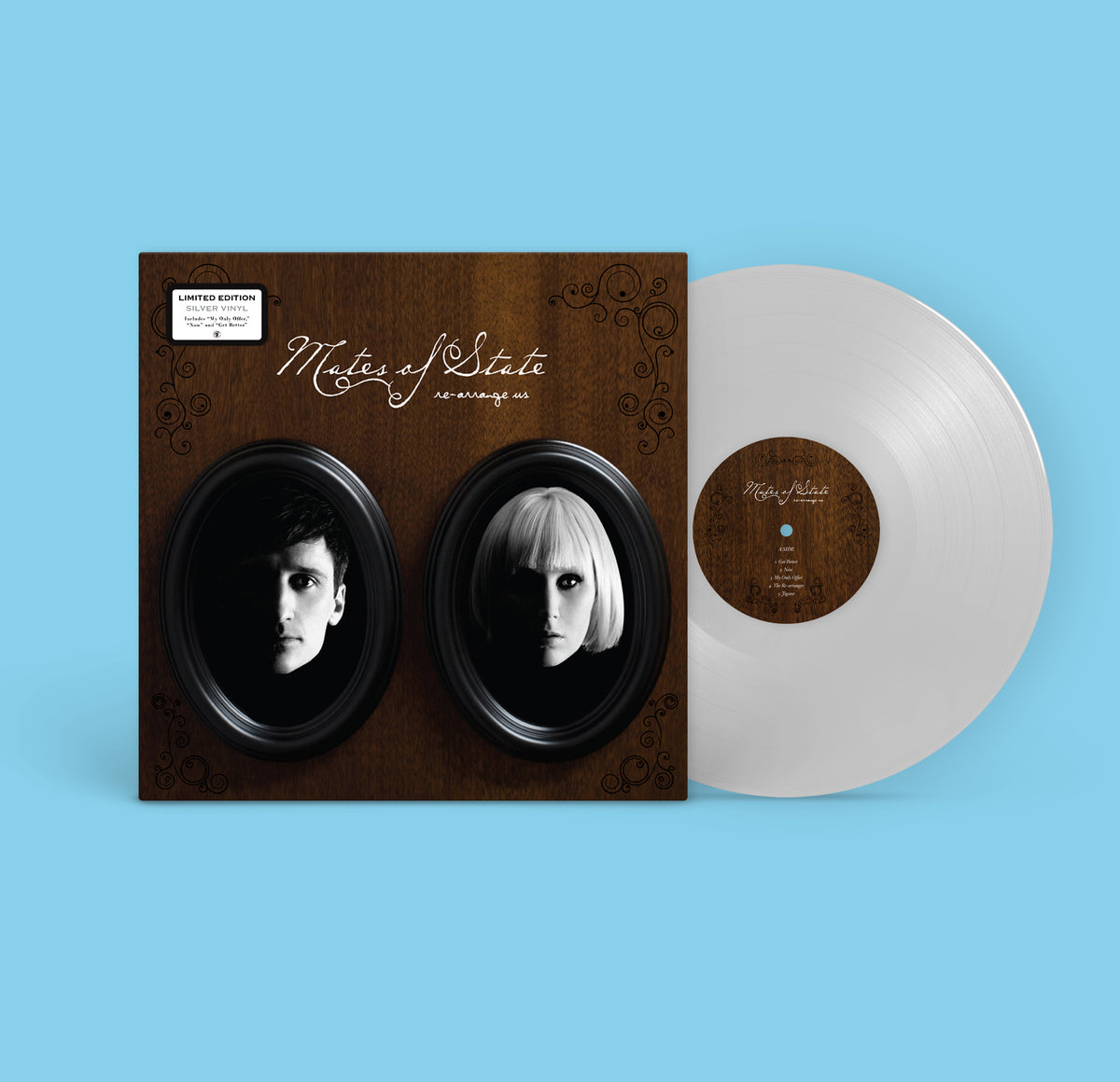 Mates Of State - Re-arrange Us (SILVER VINYL) | Mint (M) Mint (M)-