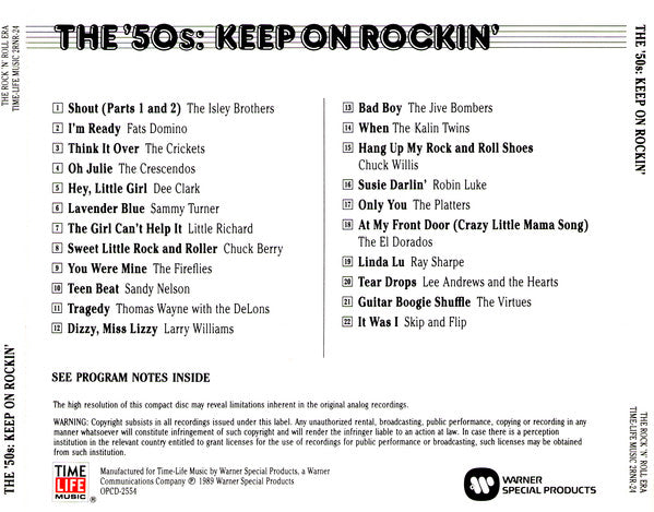 The '50s: Keep On Rockin' *CD* | Mint (M) Mint (M)-