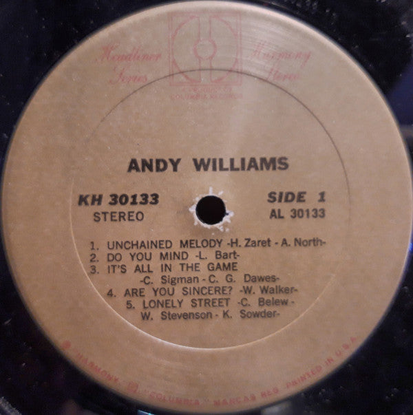 Andy Williams - Andy Williams | Mint (M) Mint (M)-