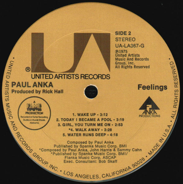 Paul Anka - Feelings (VINYL) | Mint (M) Near Mint (NM)-