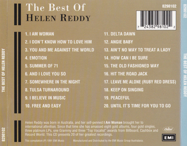 Helen Reddy - The Best Of Helen Reddy *CD* | Mint (M) Mint (M)-