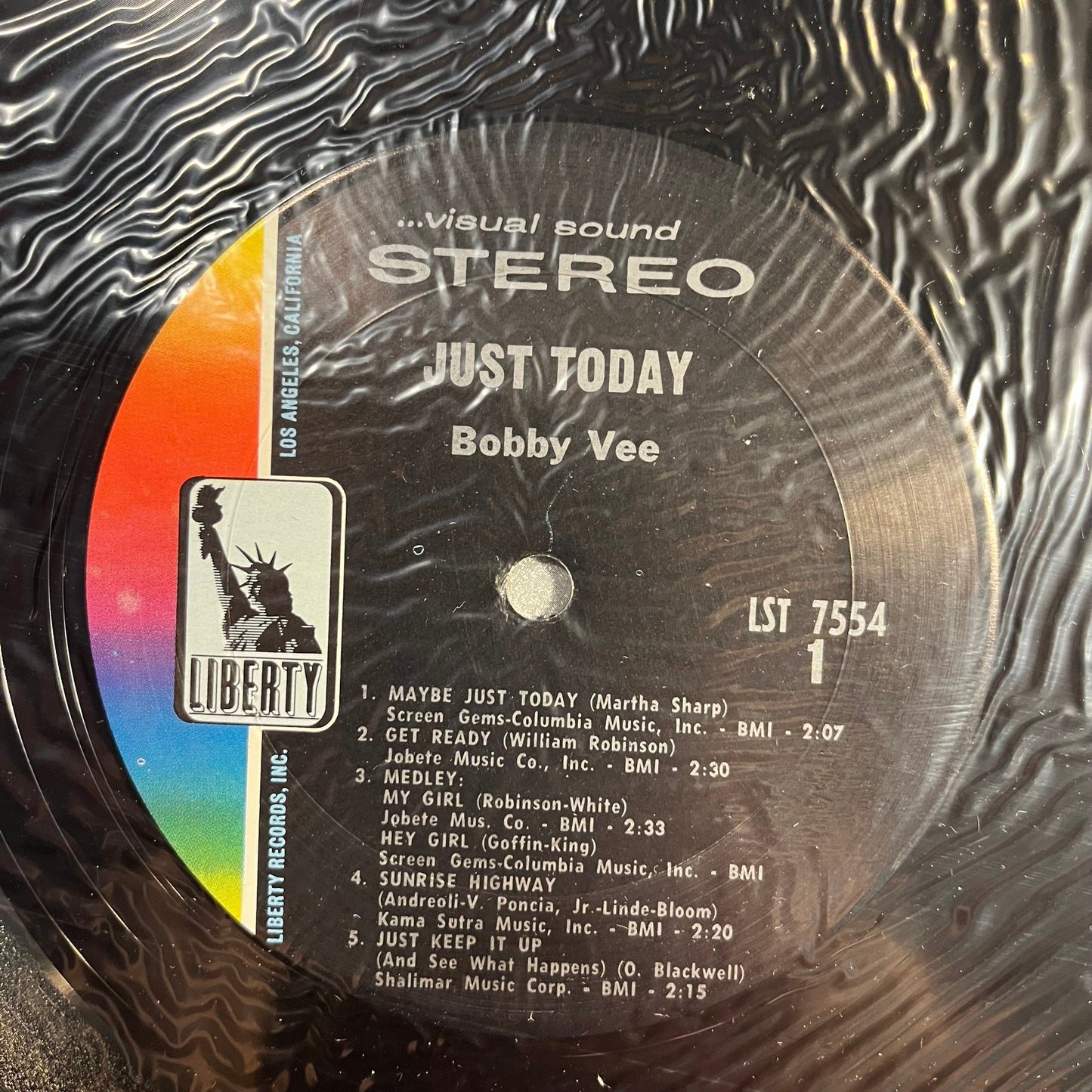 Bobby Vee - Just Today | Mint (M) Near Mint (NM)-