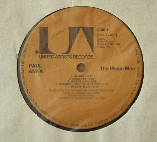 Paul Anka - The Music Man (VINYL) | Mint (M) Near Mint (NM)-
