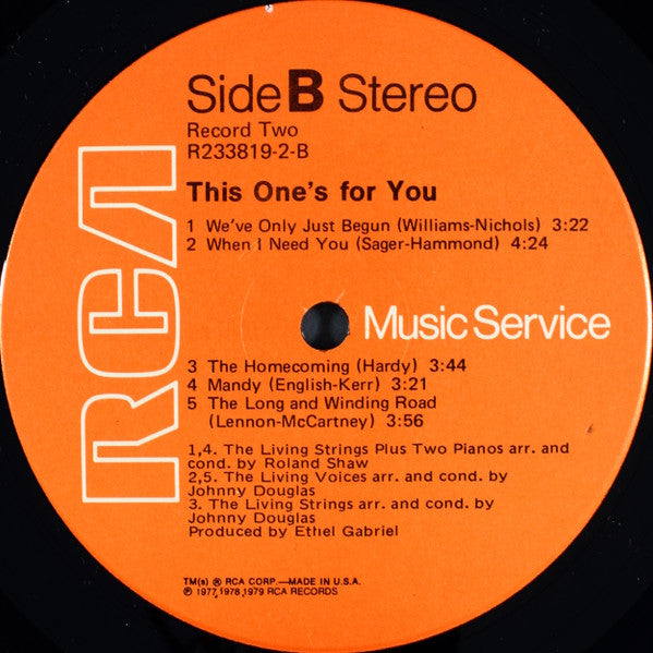 Living Strings - This One's For You *SEALED/CLUB* | Mint (M) Near Mint (NM)-