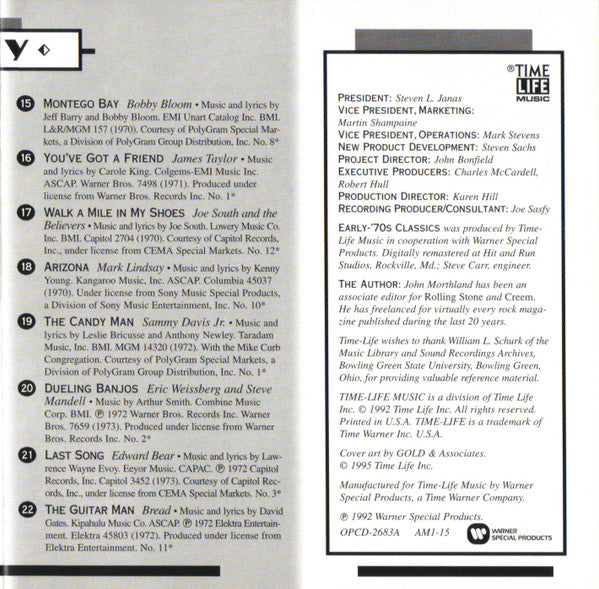 AM Gold - Early-'70s Classics *CD* | Mint (M) Mint (M)-