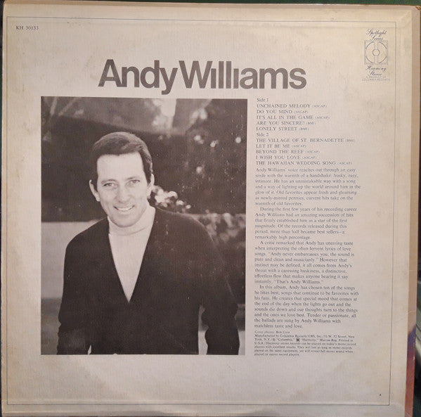 Andy Williams - Andy Williams | Mint (M) Mint (M)-