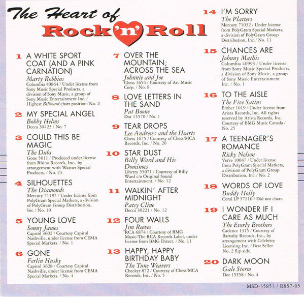 Various - The Heart Of Rock 'N' Roll - 1957 *CD* | Mint (M) Mint (M)-