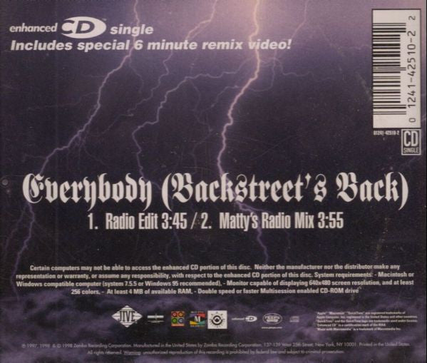 Everybody (Backstreet's Back) (CD) | Mint (M) Mint (M)-