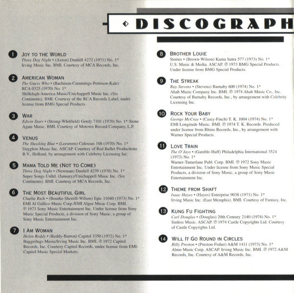 AM Gold - #1 Hits Of The '70s: '70-'74 *CD* | Mint (M) Mint (M)-