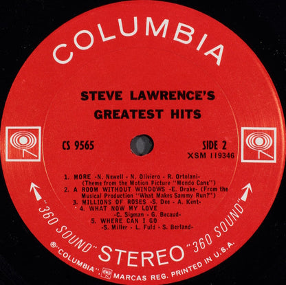 Steve Lawrence's Greatest Hits | Mint (M) Near Mint (NM)-