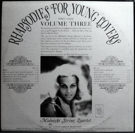 Midnight String Quartet - Rhapsodies For Young Lovers Volume Three | Mint (M) Mint (M)-