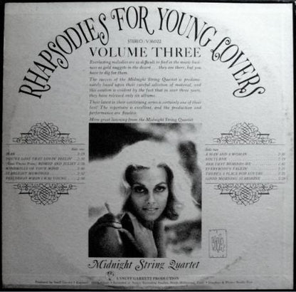 Midnight String Quartet - Rhapsodies For Young Lovers Volume Three | Mint (M) Mint (M)-