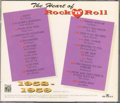 The Heart Of Rock 'N' Roll - 1958-1959 *CD* | Mint (M) Mint (M)-