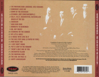 The Four Lads - Moments To Remember - The Very Best Of The Four Lads *CD* | Mint (M) Mint (M)-