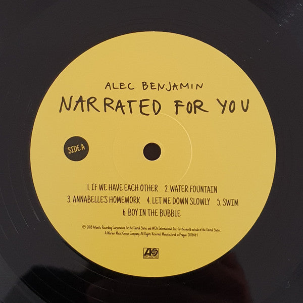 Alec Benjamin - Narrated For You | Mint (M) Mint (M)-