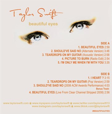 Beautiful Eyes (PROMO COLOR VINYL) |-