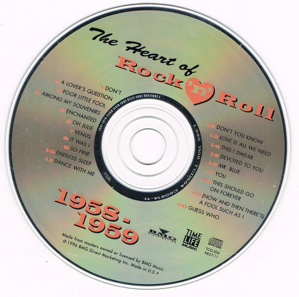 The Heart Of Rock 'N' Roll - 1958-1959 *CD* | Mint (M) Mint (M)-