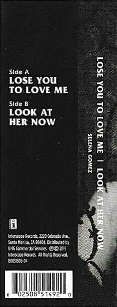 Selena Gomez - Lose You To Love Me / Look At Her Now (CASS) | Mint (M) Mint (M)-