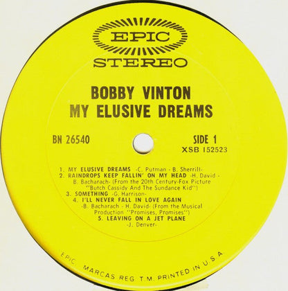 Bobby Vinton - My Elusive Dreams | Mint (M) Mint (M)-
