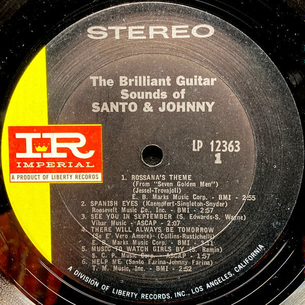 The Brilliant Guitar Sounds Of Santo & Johnny | Mint (M) Mint (M)-