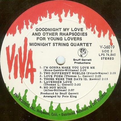 Midnight String Quartet - Goodnight My Love And Other Rhapsodies For Young Lovers | Mint (M) Mint (M)-