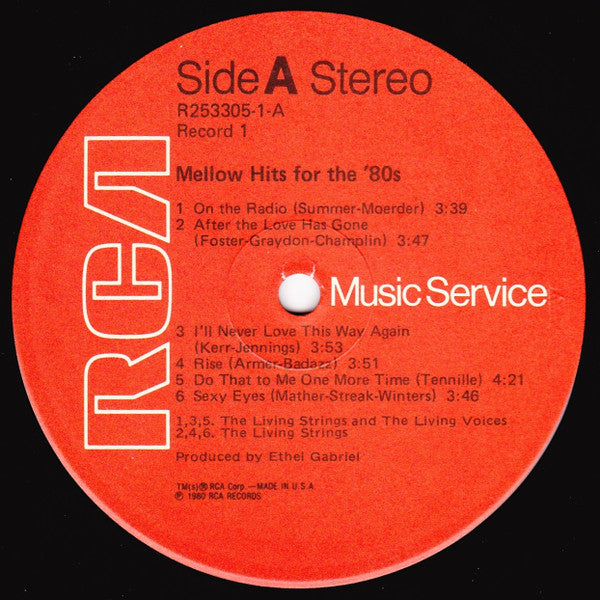 Living Strings - Mellow Hits For The '80s *SEALED* | Mint (M) Mint (M)-