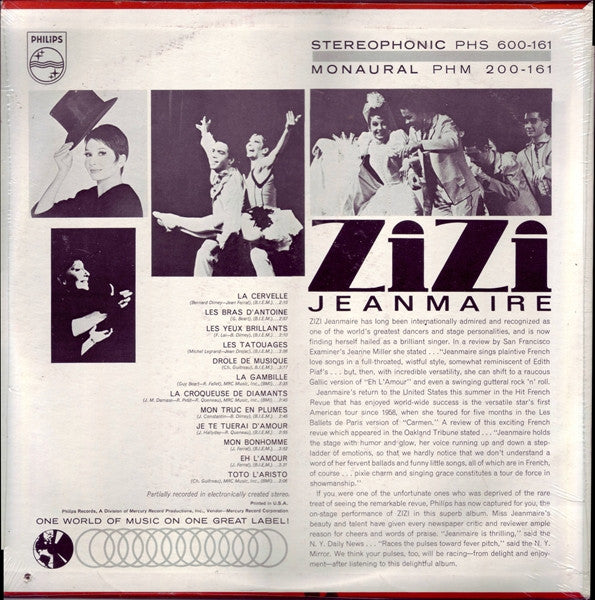 Zizi Jeanmaire - Zizi Jeanmaire (VINYL) | Mint (M) Near Mint (NM)-