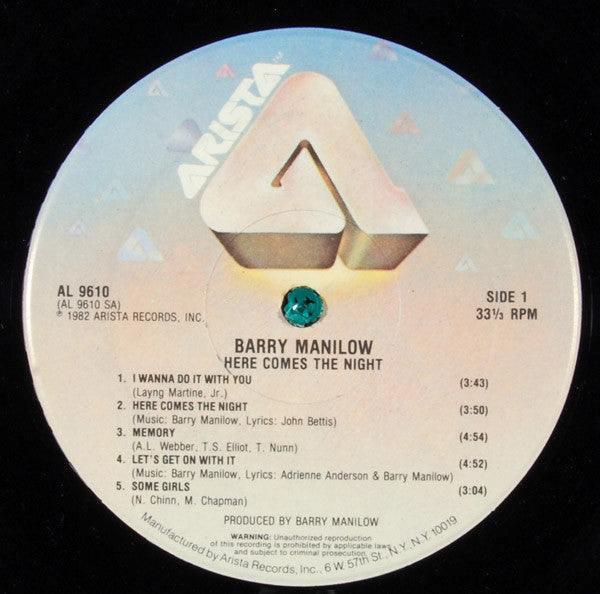 Barry Manilow - Here Comes The Night *SEALED* | Mint (M) Near Mint (NM)-