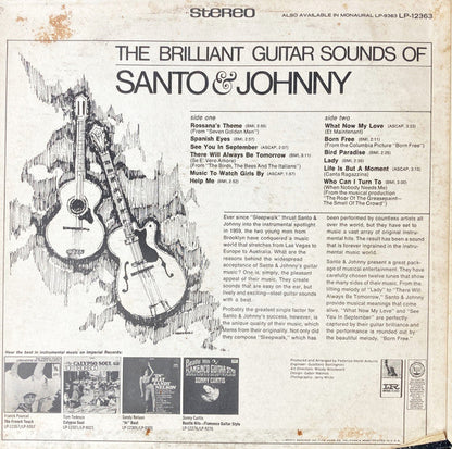 The Brilliant Guitar Sounds Of Santo & Johnny | Mint (M) Mint (M)-