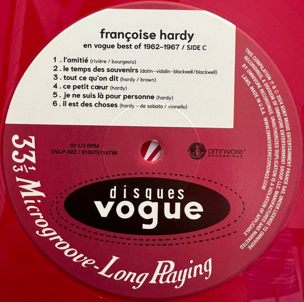 Françoise Hardy - Françoise Hardy En Vogue Best Of 1962-1967 (2025 RSD 2xVINYL) | Mint (M) Mint (M)-