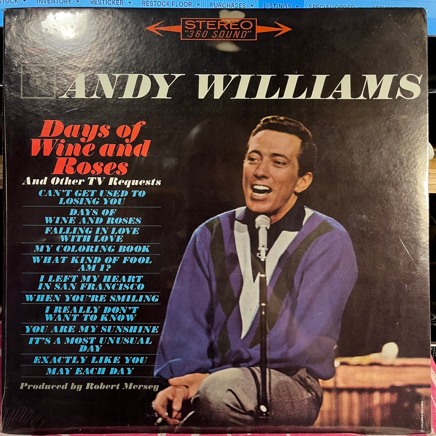 Andy Williams - Days Of Wine And Roses | Mint (M) Near Mint (NM)-