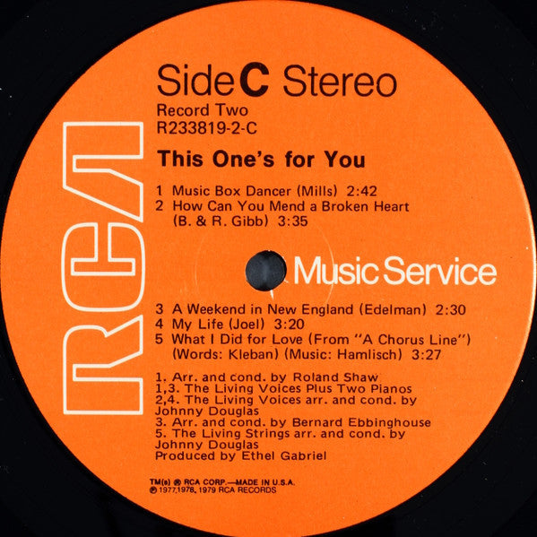 Living Strings - This One's For You *SEALED/CLUB* | Mint (M) Near Mint (NM)-