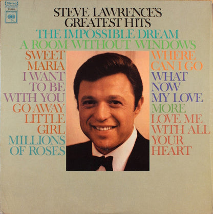 Steve Lawrence's Greatest Hits | Mint (M) Near Mint (NM)-